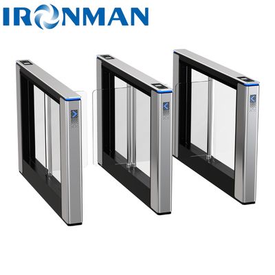 Qualité  Waist High Swing Gate Turnstiles Entrance For Galvanized Steel Sheet Laser Logo For Public Toilets Gyms Usine