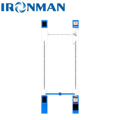 Qualité  SUS201 Stainless Steel AB Interlocking Turnstile - 10MM Tempered Glass Heavy-Duty Access Control Usine