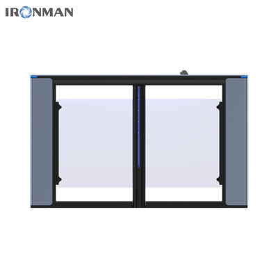 Couverture supérieure de 10 mm d'épaisseur de précision en alliage d'aluminium moulé Porte piétonne tourniquet pour la gestion de l'entrée du bâtiment de bureaux